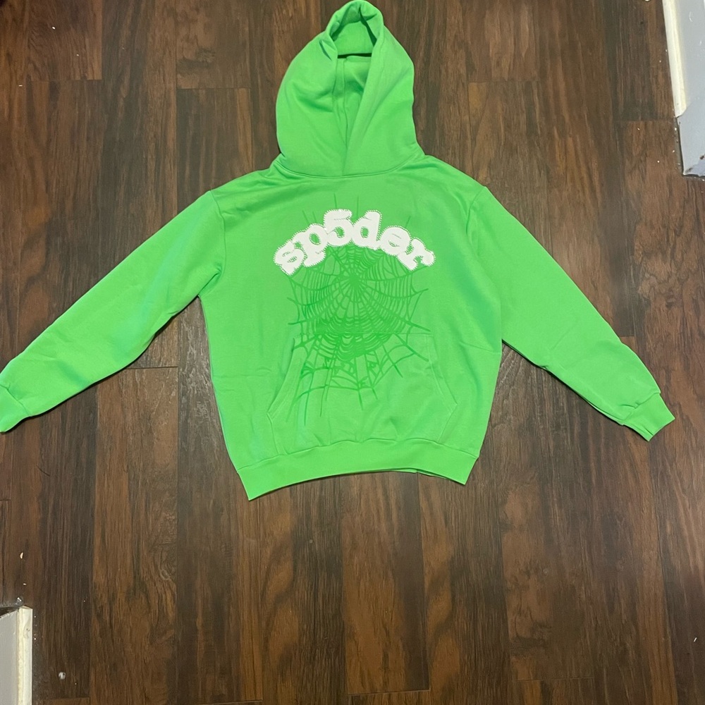 spider hoodie medium green - Picture 2 of 4